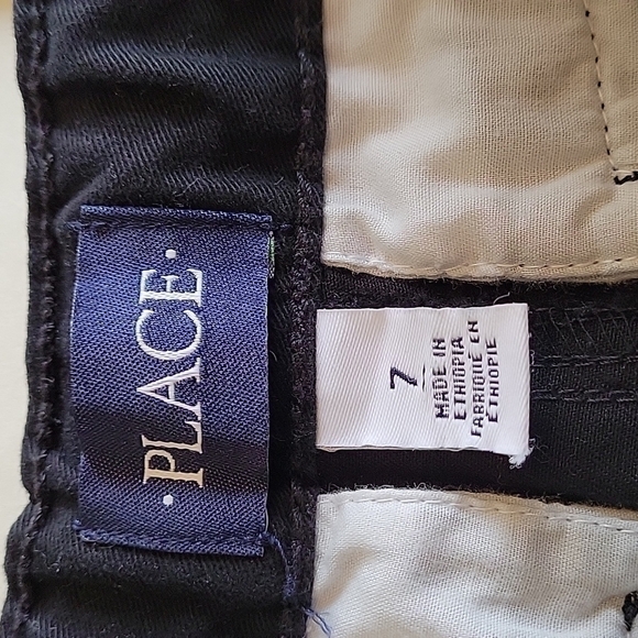 Children's PLACE Boy's uniform stretch Chino pants - black, size 7 - Picture 6 of 8